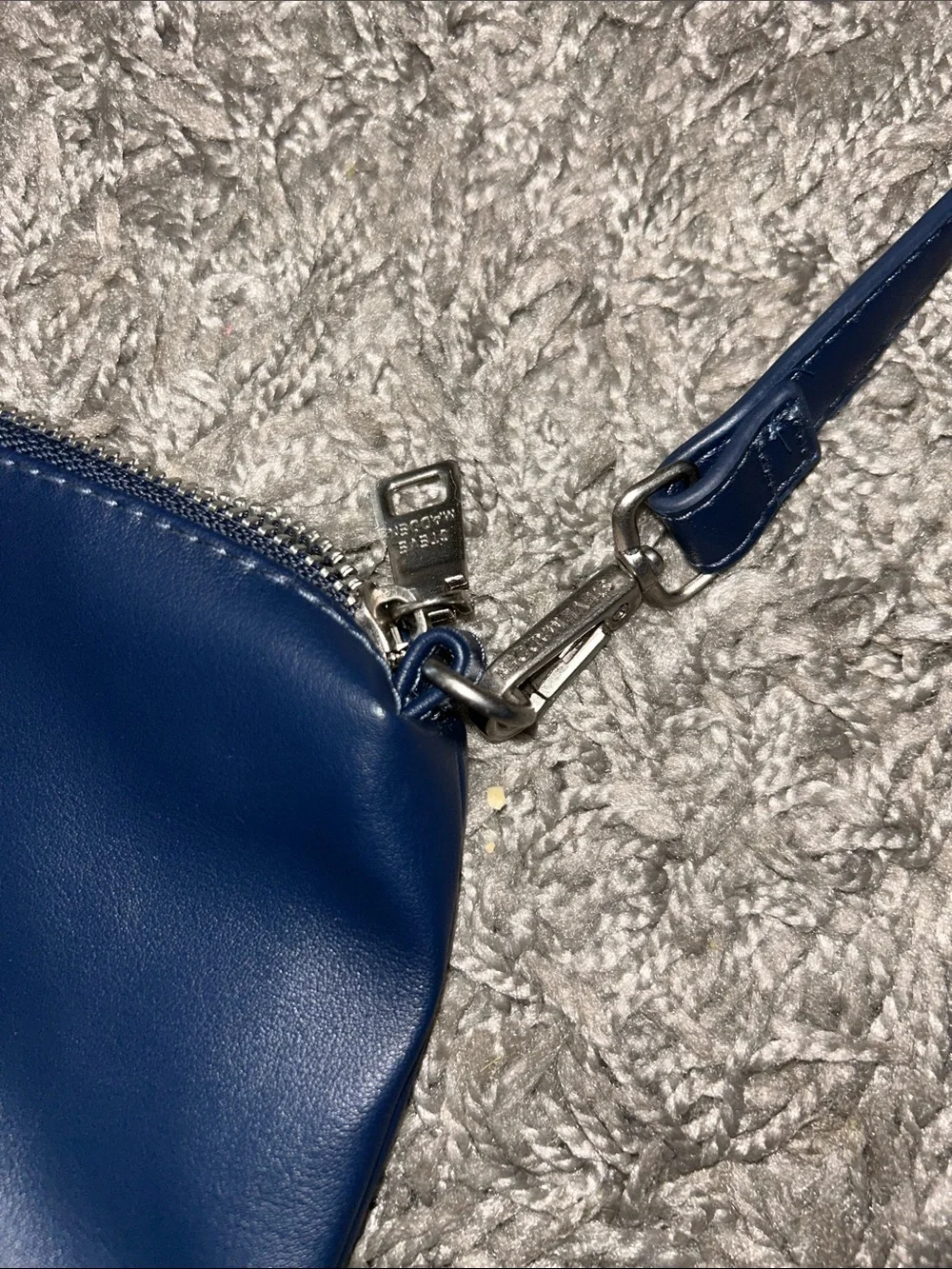 Steve Madden Dark Navy Faux-Leather Crossbody Bag - Picture 2 of 4